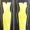 Twee Gezusters I -  2006 * Acryl op doek paneel - 40x25