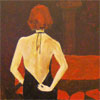 Bedtijd II - 2003 * Acryl op doek paneel- 35x45