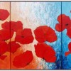Drieluik rode papavers- 2006 * Acryl op doek - 80x120