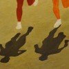 Me and my shadow - Joggen   - 2006 * Gemengde techniek op paneel - 40x30