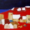 Landschap Toscane - 2006 * Acryl op doek - 35x60