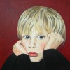 Portret Jongen - 2006 * Acryl op doek/3D - 40x40