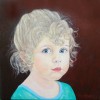 Portret Meisje - 2006 * Acryl op doek/3D - 40x40