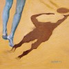 Me and my shadow - Beachvolley - 2006 * Gemengde techniek op paneel - 30x40