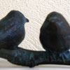 2 Musjes op tak - 2009 * Geheel uitgevoerd in brons