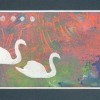 2 Zwanen - 2007 * Blockprint op papier - 10x20