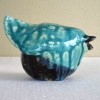 Blauw/Groene Vogel - 2010 * Keramiek &Oslash; 10 cm