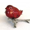 Rood vogeltje - 2010 * Keramiek - 5 cm hoog