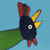 Birdie II - 2000 * Acryl op doek 30x40