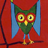 Uil I - 2000 * Acryl op doek 30x20