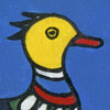 Vogel X - 2002 * Acryl op paneel 21x16