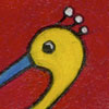 Vogel V - 2002 * Acryl op paneel 21x16