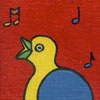 Vogel VI - 2002 * Acryl op paneel 21x16