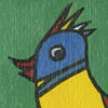Vogel VII - 2002 * Acryl op paneel 21x16