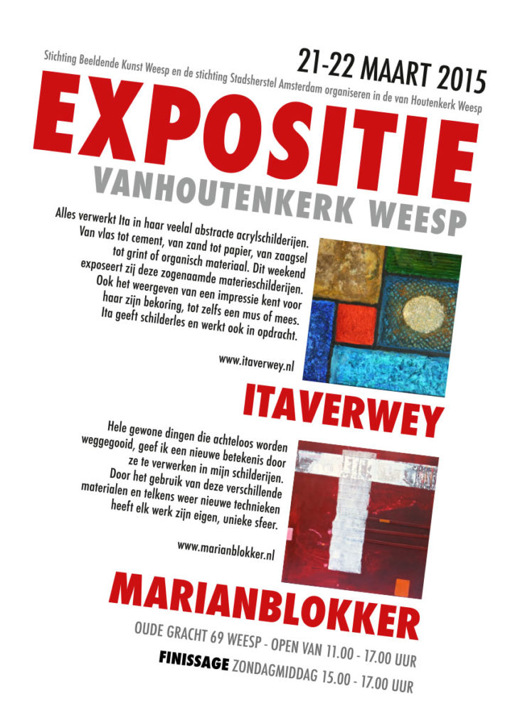 Poster Expositie van Houtenkerk Weesp