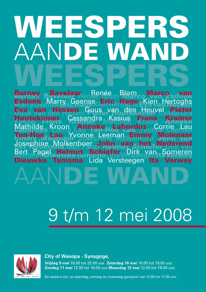 Weespers aan de Wand 2008 Poster